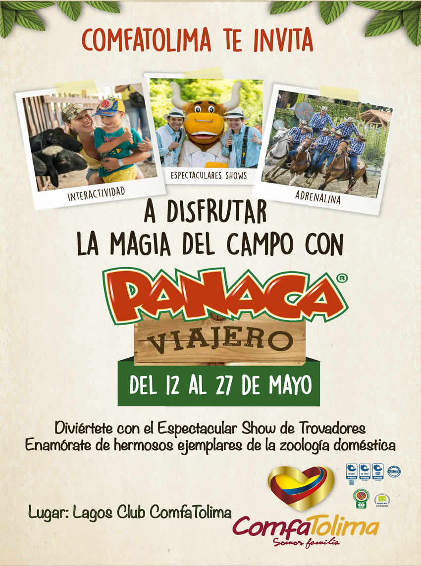 Pana viajero en Comfatolima