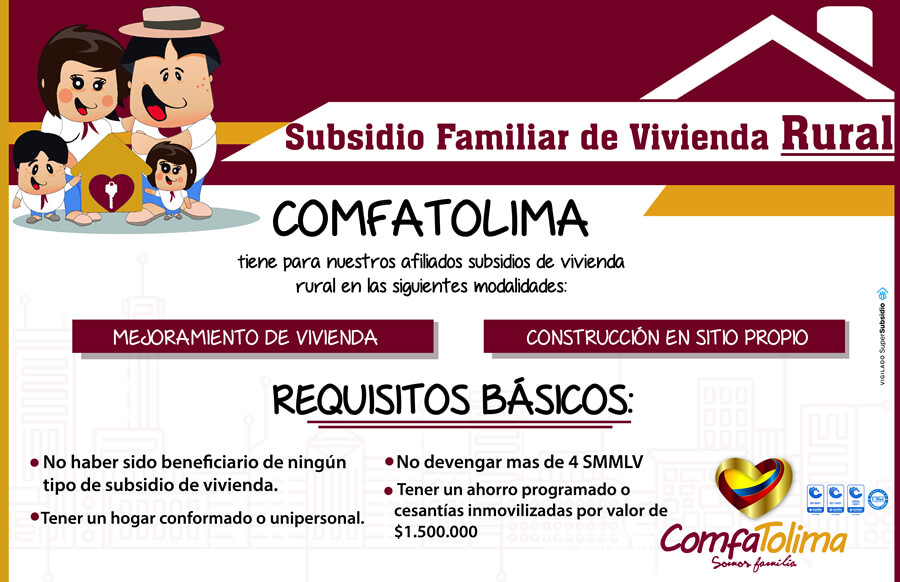Requisitos subsidio familiar de vivienda Rural